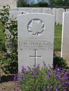 MONT HUON MILITARY CEMETERY, LE TREPORT - VAN EVERY, FREDERICK